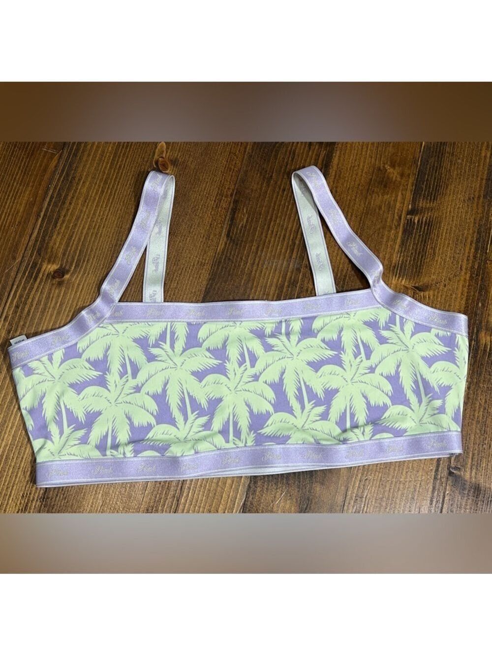 PINK Victoria's Secret Lavender and Lime Bralette